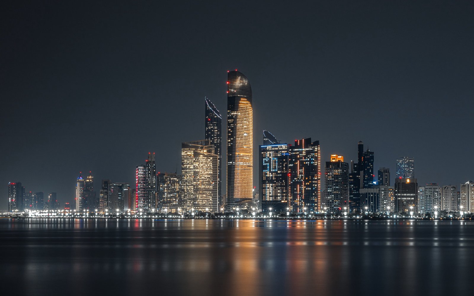 UAE skyline at dusk
